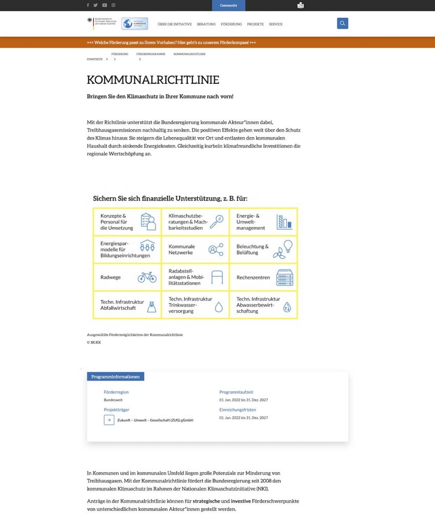 Bringen Sie den Klimaschutz in Ihrer Kommune nach vorn!