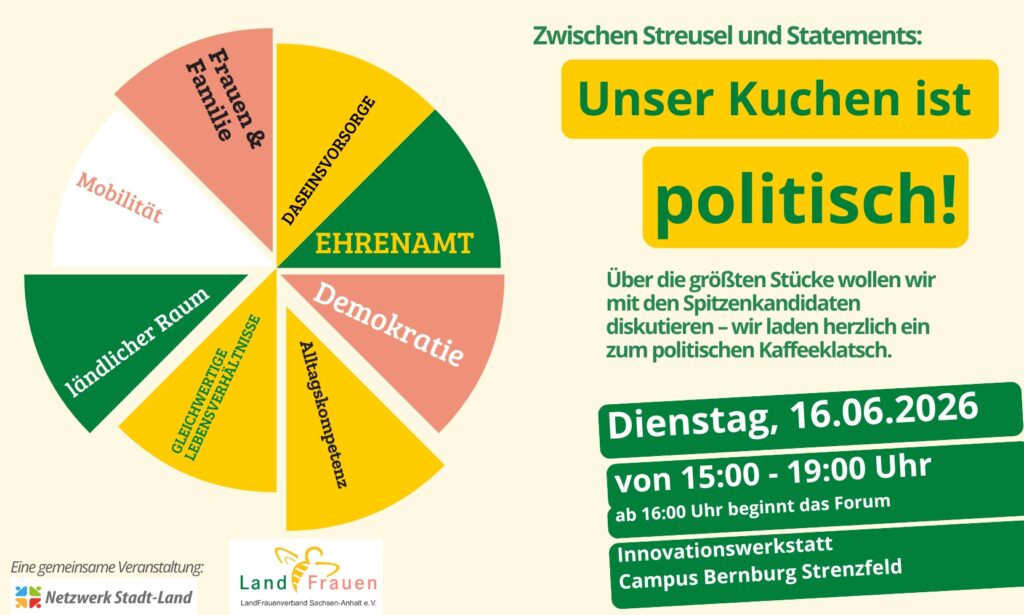 Einladung Wahlforum 16.06.2026 ab 15 Uhr in Bernburg